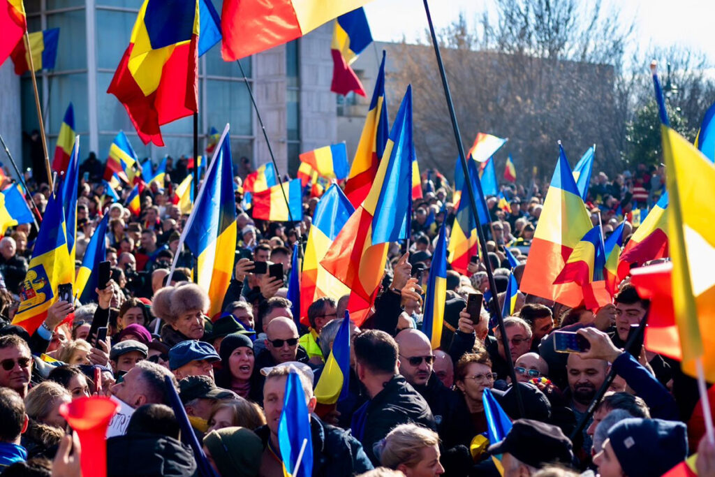protest calin georgescu